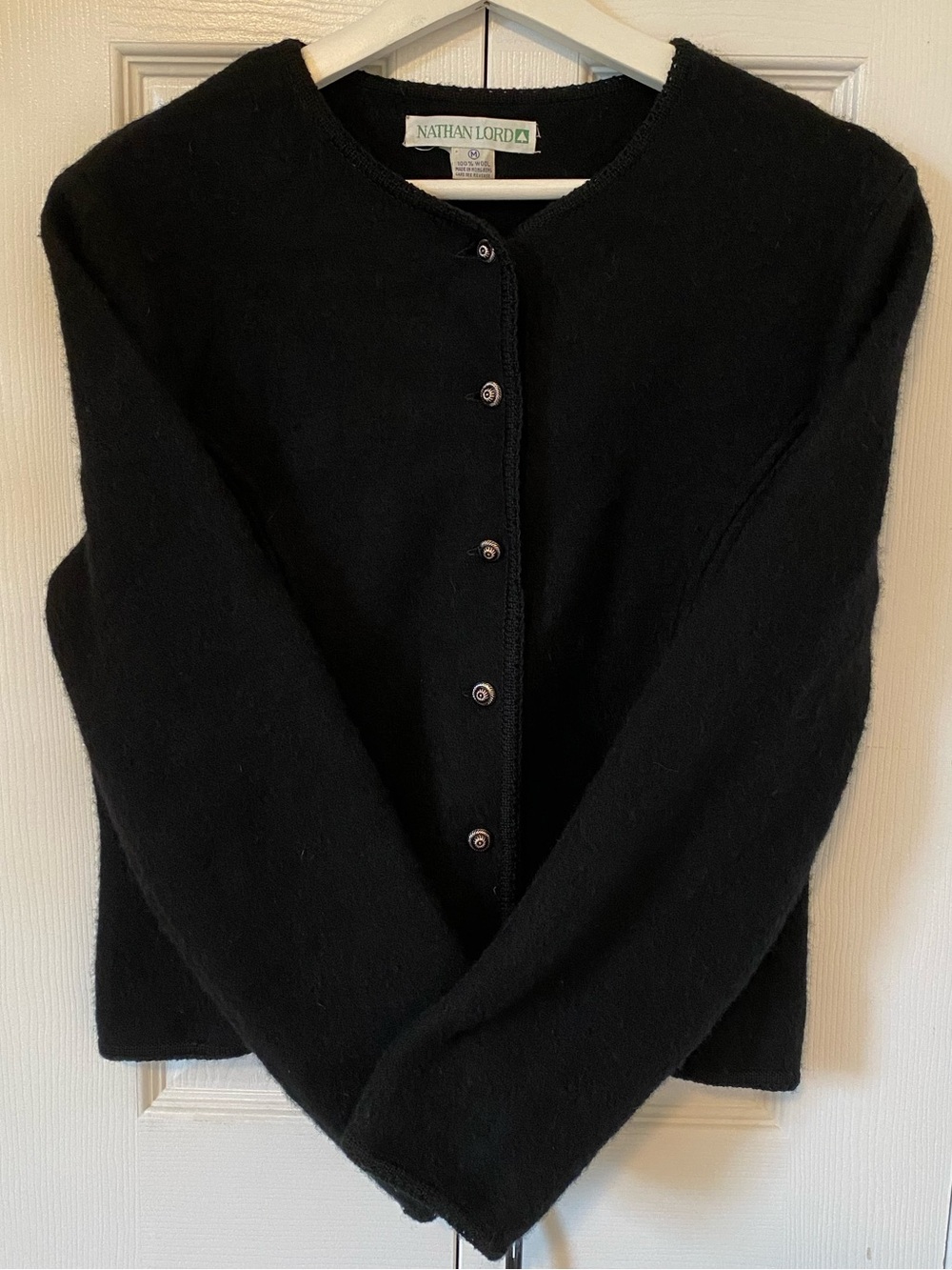 Vintage Nathan Lord 100% boiled wool Austrian jacket Trachten Made in Hong Kong